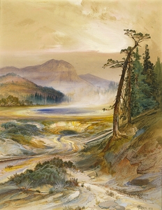 Excelsior Geyser Yellowstone Park [1873] by Thomas Moran [1837–1926]